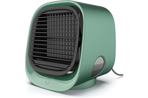 KEEPLUS Oribreeze Air Conditioning, Oribreeze Air Cooler, Evaporative Air Cooler, Portable Air Conditioner Fan, Evaporative Mini Air Cooler with 3 Speeds, Personal Space Humidifier Desktop Cooling Fan (Green)