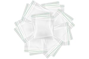 QBL® Gripseal Bags (40 x 40mm Pack of 100) Durable Zip Lock | Versatile Small Clear Bags for Food Storage, Jewelry, and More