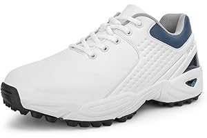 Ybberik Nuevos Zapatos de Golf Impermeables de Cuero de Imitación para Hombres