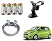 Auto Pearl Premium Quality Car Accessories Combo of Car Tyre Air Alert Valve Cap Set of 4 Pcs. & Full Steel Towing Tow Cable 2000kgs 6mm Heavy Duty 4Mtr. & Universal Car Windshield Mount Holder Mobile Stand. For Chevrolet Beat Type-2 RS.871.00