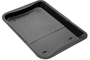 Zenker Piastra Estensibile da 35 a 52 cmx32,5x3 cm, con sistema di bloccaggio automatico, bordo XXL da 3 cm Carbon Steel rivestito in antiaderente Teflon Classic Linea Black Metallic