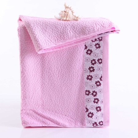 Preisvergleich Produktbild JUNCHEN Blumen Muster Bambusfaser Badetücher Qualität weiches bequemes großes Gesicht Handtuch Wasseraufnahme Quick-Dry trägerloses Handtuch, Blumen Muster, 70X140Cm