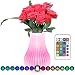 Produktbild Wasserdichte Vase Lampe, StillCool USB Wiederaufladbare 16 Farbe LED Nachtlicht Schlummerleuchten Stimmungslicht Leselampe für Schlafzimmer, Kinderzimmer, Wohnzimmer Dekoration, Weihnachtsgeschenk