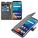 Price comparison product image KingShark LG G6 Case, [Kickstand Foldable Feature] LG G6 Multi-Function Wallet Case,Premium PU Leather Wallet Case Flip Cover Built-in ID & Credit Card Slots For LG G6 - Black