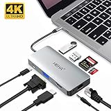 ★【VGA mit Audio, geeignet für Konferenz&Präsentation】Keine Tonausgabe durch das VGA Port？VGA mit 3.5mm Audio Kombination ist eine perfekte Lösung dafür(Der Audio Port funktioniert nur bei Videoausgabe).