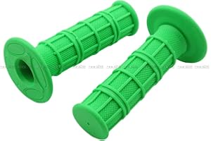 ROCKMUTE Motorcycle Hand Grips Cover For Honda/Suzuki/Yamaha/Kawasaki/K-T-M Universal Motorbike Motocross Off-road Dirtbike Pit Bike 22mm 7/8" Handlebar Silicone Gel Anti-skid 1 Pair (Green)