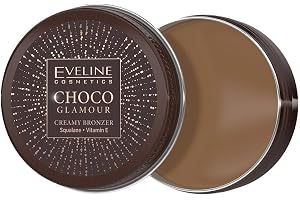 Eveline Cosmetics Choco Glamour krämig brons med squalan och E-vitamin – fuktgivande, utjämande, chokladdoft