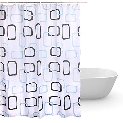 HuaForCity Tenda Doccia 180x240cm(WxH) Impermeabile Anti-Muffa Lavabile Poliestere Morden Moda Tende Da Bagno Set di Linea Per Home Hotel Bagno Decorativo Clear Vasca