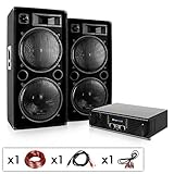 UMFANGREICH: Dem Set liegt zudem ein kompletter Kabelsatz zur Verbindung der Gerätschaften miteinander sowie zum Anschluss einer Audioquelle an der Verstärker bei.