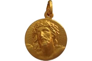 I G J Médaille « Ecce Homo » en argent 925 plaqué or – 925 Sterling Silver » Ecce Homo » Medal – Gold Plated, Argent sterling, Pas de gemme