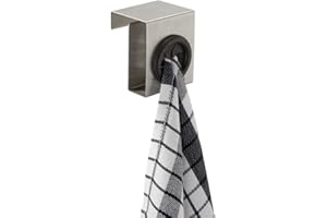 WENKO Haczyki kuchenne i drzwi Push, matowe, do zawieszenia na szufladzie i drzwiach szafy