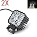 Produktbild Himanjie® 2 Stück 12W LED Lampe Scheinwerfer kaltweiß Rücklicht für KFZ Arbeitsscheinwerfer wasserfest IP67