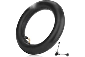 DXHBC Dexian Chambre a Air 10x2,5 pour Speedway 5 / Dualtron 3 / Zero 10X / VSETT Trottinette Electrique 10 Pouces Pneu Buse d'Air à 90 Degrés Caoutchouc Remplacement de Pneu (1 PC)