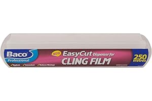 Bacofoil Professional Easycut Cling Film & Dispenser, White, 40 x 8.4 x 7.4 cm