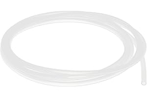 UXCELL sourcingmap A15121600ux1000 3mm x 5mm Silicone Vacuum Translucent Tube Beer Water Air Pump Hose Pipe 2 Meters Long Semi-Clear