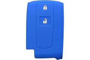 OTMIK Funda de Silicona para Llaves de Coche para Toyota Corolla Verso 2004 2006 2007 Prius Gen 20 2005 2008 Key Shell Accessories (Azul)