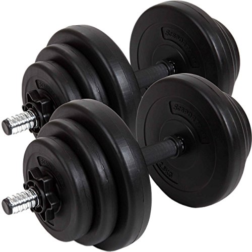 ScSPORTS Kurzhantelset festes 20 kg Kunststoff 25 mm, 10000167