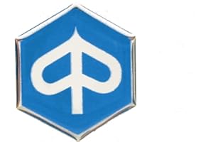 GENERICO Cif Ferrigno 5776-R Scudetto Stemma Compatibile Con Piaggio Adesivo Resinato Esagono 32mm - Blu - Motocicletta