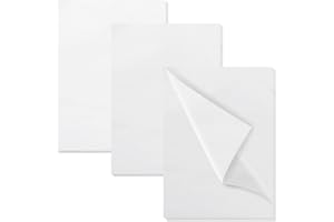 DUBUOZA 120 Fogli di Carta Velina Bianco, 50 x 70cm Carta Velina per Imballaggio,per Sacchetti Regalo,per Confezioni Regalo di Natale, Artigianato, Fai da te, Compleanni, Matrimoni (Bianco)