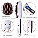 Straight Hair Brush Elite99 Hair Straightener Silky with Anion Hair Care, Anti Scald Static Electric Hair Straightening Comb, Make Tangled Hair Silky Massager with Detangling Digitial LCD,Professional Grade Anti-Static Ceramic Heating Plates with a Complimentary Travel Bag - White