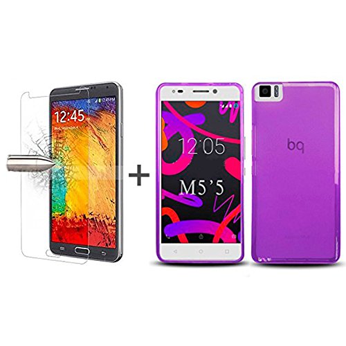 TBOC Pack Funda de Gel TPU Morada Protector Pantalla Vidrio Templado para bq Aquaris M5 5 5 5 Pulgadas Funda de Silicona Ultrafina y Flexible Protector de pantalla Resistente a Golpes Ca das y Ara azos reviews TBOC Pack Funda de Gel TPU Morada Protector Pantalla Vidrio Templado para bq Aquaris M5 5 5 5 Pulgadas Funda de Silicona Ultrafina y Flexible Protector de pantalla Resistente a Golpes Ca das y Ara azos