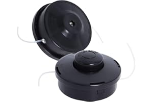 POWEKA Universal Strimmer Heads, Replacement Universal Petrol Strimmer Spool Head Compatible with M10x 1.25 Garden Mower Brush Cutter（2 Packs）