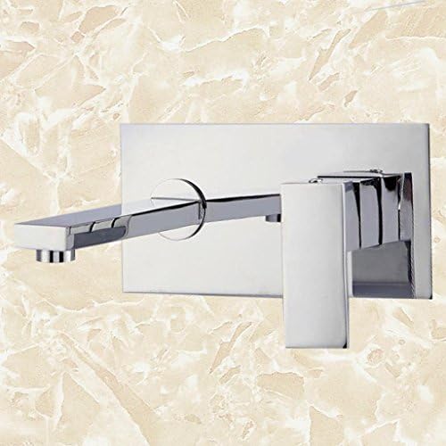 Full copper bathroom basin wash basin wash basin into the wall embedded hot and cold water faucet