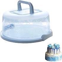 Porta Cupcake E Torte Con Coperchio E Manico - Contenitore Rotondo Da 25,4 Cm Con Inserti - Houzzkingz USA