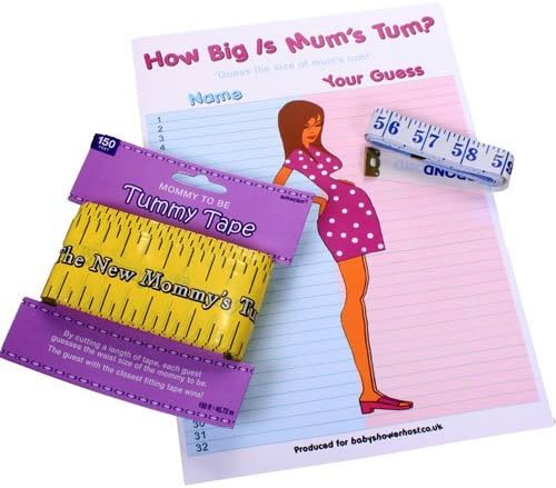 Baby Shower Tummy Garland Game How Big is Mums Tum (150 Ft) Free Delivery