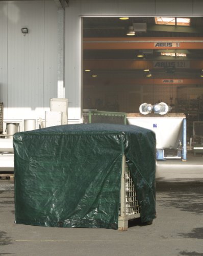 Rain Exo RX120-GIB-R/G Gitterbox-Abdeckhaube 125 x 85 x 98 cm, 120 g/m² mit Reißverschluss, grün - 2