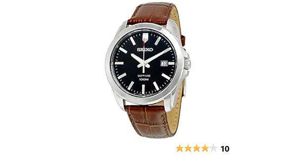 Seiko Men's SGEH49P2 Silver Calf Skin Japanese Quartz Dress Watch : Seiko:  Amazon.it: Orologi