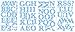RoomMates Repositionable Childrens Wall Stickers - Blue Letters