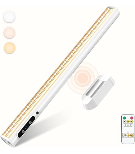 Hapfish Lampe Murale Sans Fil, 4000mAh Applique Murale LED Sans Fil à