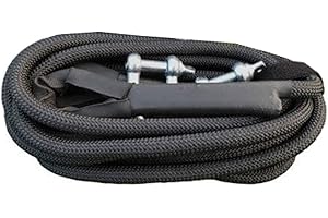 ZZDZW Abschleppseil 5t/8t/10t/15t/20t/25t Abschleppseil Auto, Hochfeste Abschleppgurte 4m-10m Nylon Erholte Schwerlastschlepper Mit 2 Haken,Windenseil Abschleppband Für Notfall Abschleppgurt