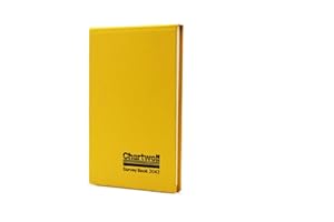 Exacompta - Ref 2042Z - Chartwell - Dimensions Casebound Survey Book - 106 x 165mm in Size, Lined Rulings, Numbered Sheets - Suitable for Use Outdoors & in Wet Conditions - Yellow