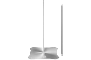 Onlyfire Lot de brochettes brésiliennes pour barbecue (pointes de 23,5 cm et 30 cm), accessoires de barbecue Idéal pour les tacos Al Pastor, Shawarma, Churrasco brésilien, saucisse de poulet entier