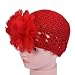 Tonsee Flower Toddlers Infant Baby Girl Lace Hair Band Headband Headwear Hat (Red)