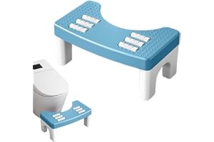 ‎PEELANMALL Toilettenhocker Ergonomie Toilettenhocker Erwachsene rutschfest Wissenschaftliche Darmberuhigende Höhe Verhindert Hämorrhoiden,Verstopfung, Blähungen usw. (Blau)