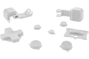 THE TECH DOCTOR Gameboy Advance SP Buttons Set L&R A&B D-PAD for Nintendo Gameboy Advance SP (White)