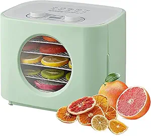 Maharaj Mall 5 Tray Mini Electric Food Dehydrator Fruit Dryer for Dried Fruit Vegetables Meat Jerky & Other Healthy Snacks Heats up to 80?C