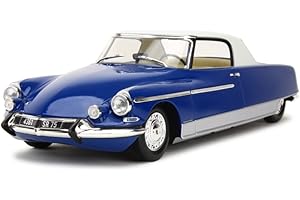 OPO 10 - Voiture Miniature 1/18 Compatible avec Citroen DS Chapron Le Dandy - avec Toit Couleur crème et Feux Lumineux - 180101