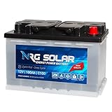 NRG SOLAR Batterie 100AH - 12V C100 - neues Modell mit moderner Deep Cycle Technologie!