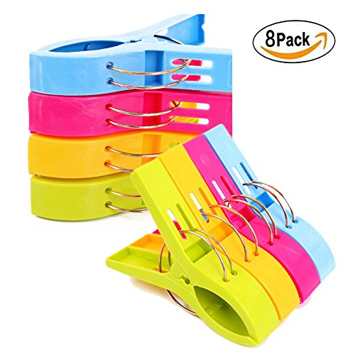 Strandtuch Clips Handtuchhalter für Strand Stuhl oder Pool Vollieger Keep Handtuch von Blowing Away 8 Packungen