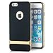 Produktbild Saxonia Apple iPhone 6 6S Hülle Case Silikon Slim TPU Cover Design Schutzhülle Schwarz-Gold