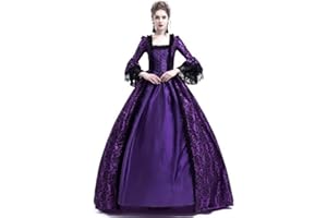 CAMDOM Vestidos victorianos para Mujer, Vestido Vintage para Baile de máscaras, Medieval, gótico, Lolita, Fiesta, Vestido de Noche