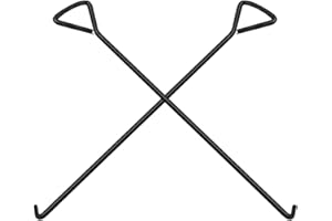 MaxAwe 2 Stk 80cm Kanaldeckelheber, Kanalhaken Schachthaken Gullihaken Schachtdeckelhaken Schachtdeckelheber Kanaldeckelheber Haken Für Kanaldeckel