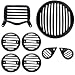 AllExtreme Rear Customized Head light Heavy Grill Set Indicator, Parking, Tail Light Grill For Royal Enfield Standard(Black) RS.650.00