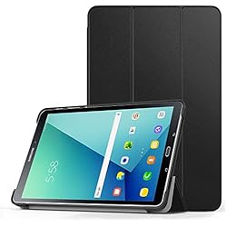 MoKo Compatible con Funda para Samsung Galaxy Tab A 10.1 with S Pen (SM-P580/SM-P585 S Pen Version) - Ultra Slim Lightweight de Soporte Protectora Plegable Smart Cover (Auto Sueño/Estela) - Negro