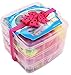 3 Layer Girls Hair Accessories Gift Box with Lot of Hair clips elastic hair tie candy clips Hair Bows alligator clips