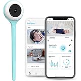 Lollipop Baby Monitor (Turchese) - Telecamera Wi-Fi con rilevamento vero del pianto e abbonamento extra per monitoraggio ossi